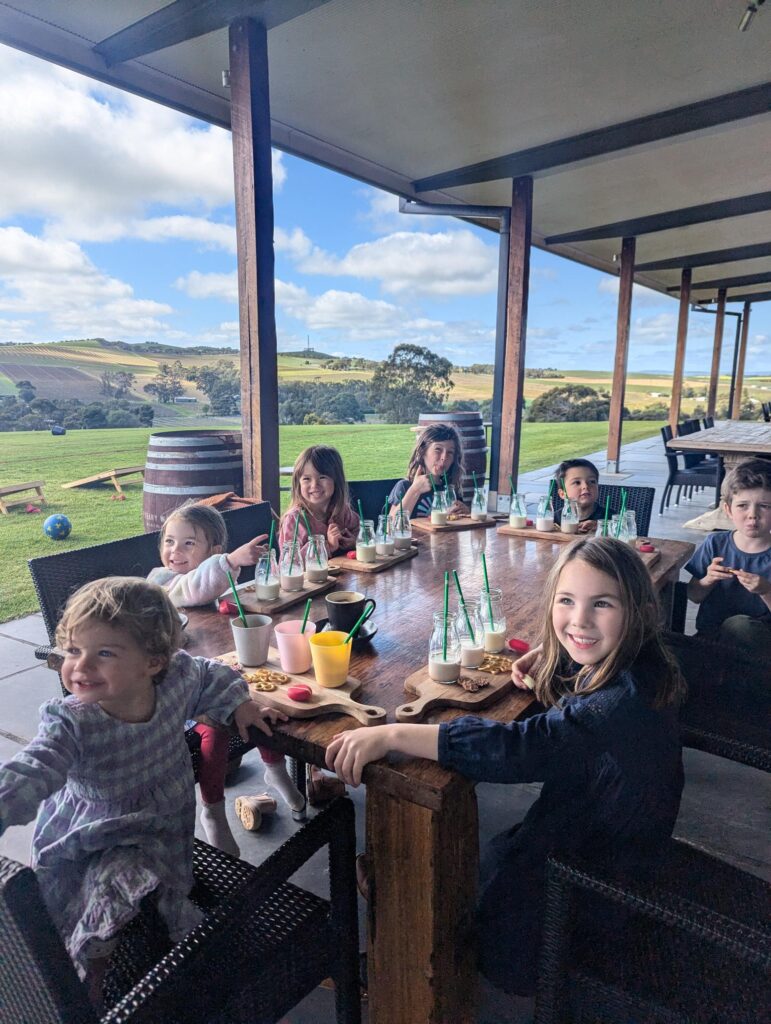 kids enjoy the tasting treats at O'Leary Walker